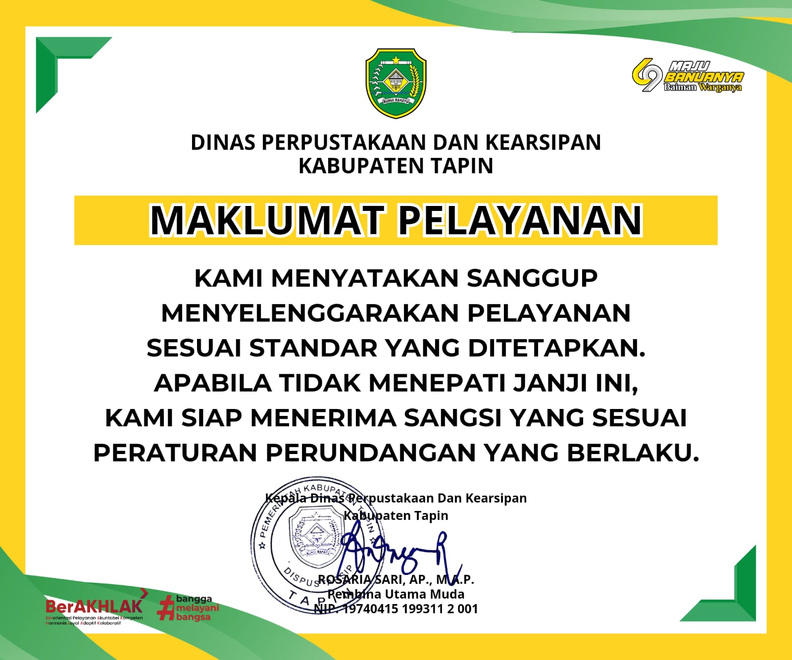 MAKLUMAT PELAYANAN